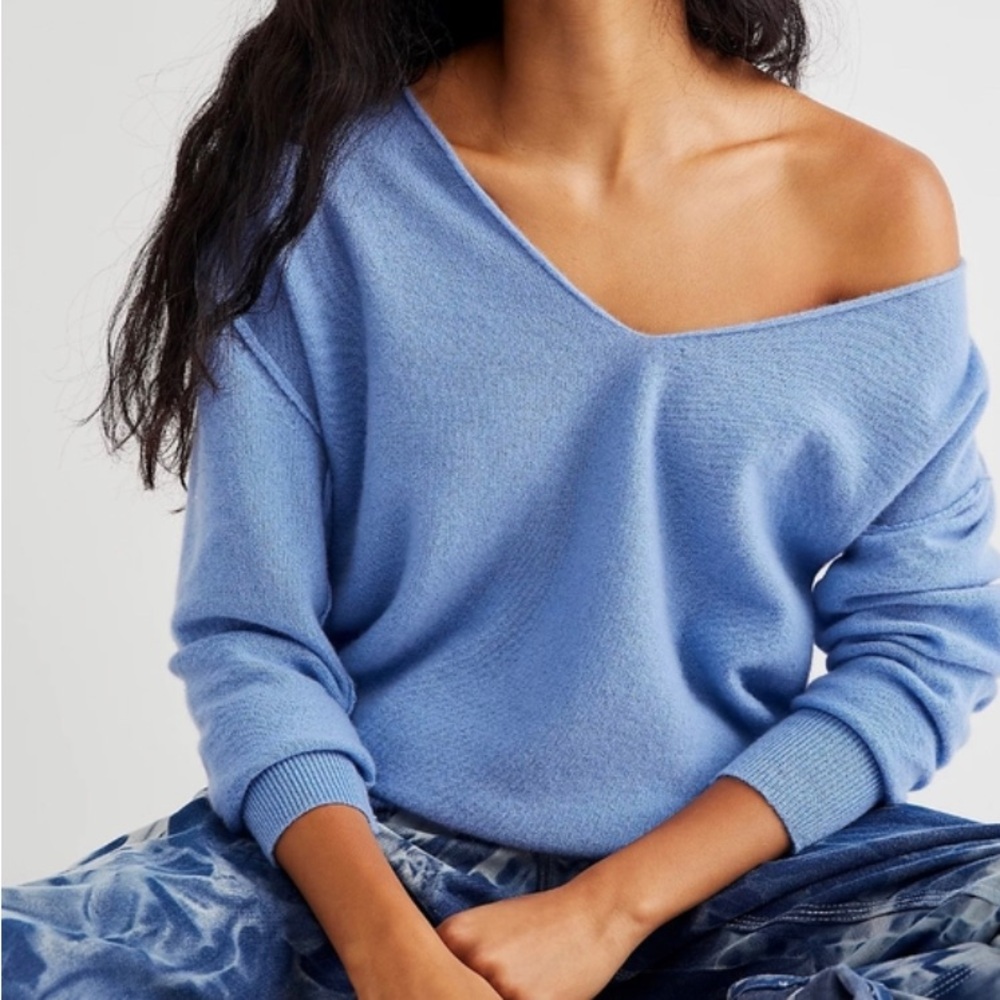 BLACK free people cashmere sweater S